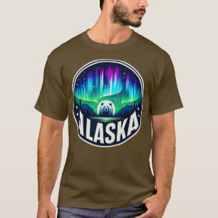 T-shirt Allumages nord de l'Alaska Visualisation des vacan