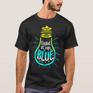 T-shirt Allumez-le en bleu Autism Awareness Pièce de puzz