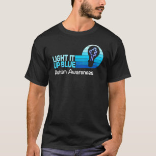 T-shirt Allumez-le en bleu Autism Awareness Pièce de puzz