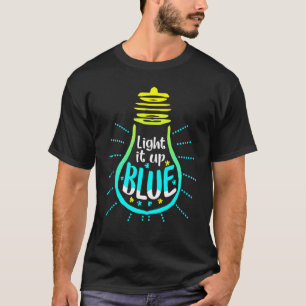 T-shirt Allumez-le en bleu Autism Awareness  Pièce de puzz