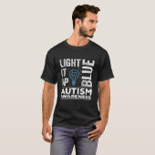 T-shirt Allumez-Le En Bleu Sensibilisation sur l'autisme C (Devant entier)
