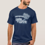 T-shirt Allumez mon feu<br><div class="desc">Venez sur le bébé,  allumez mon feu ! Passez le menorah,  il est l'heure pour un petit amusement de Chanukah !</div>