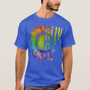 T-shirt Ally AF Gay Pride Month LGBT Rainbow Sunflower