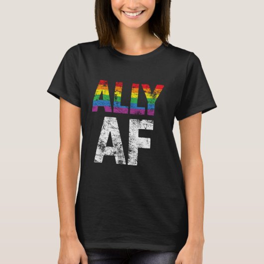 T-shirt Ally AF Stright Fier Ally (Devant)