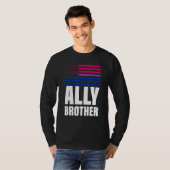 T-shirt Ally Brother Bisexual Drapeau Lgbt Gay pride (Devant entier)
