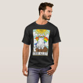T-shirt Ally Cat Gay Pride Pride Sunglasses Cat Tarot Card (Devant entier)