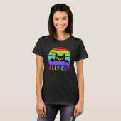 T-shirt Ally Cat LGBT Gay Rainbow Pride Flag  Cat  1 (Devant entier)