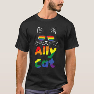 T-shirt Ally Cat Pride Mois Ally Gay Lgbtq Lgbt