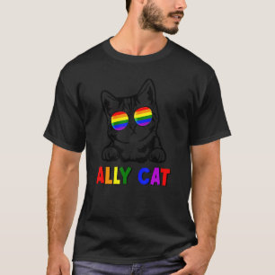 T-shirt Ally Cat Pride Mois Ally Gay Lgbtq Lgbt