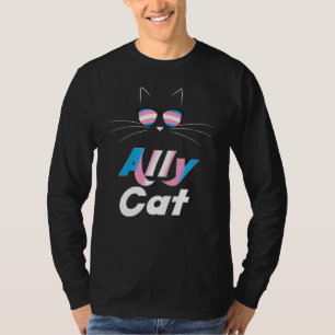 T-shirt Ally Cat Rainbow Lunettes de soleil Transgenre Pri