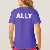 T-shirt Ally LGBT Stright Allies Spirit Day Blanc Violet (Dos)