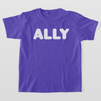 Ally LGBT Stright Allies Spirit Day Blanc Violet