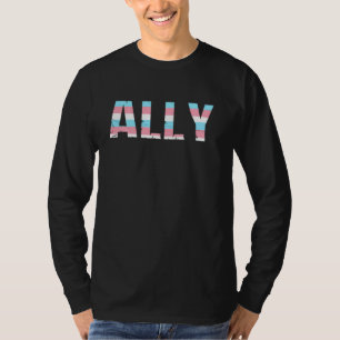 T-shirt Ally Lgbtq Trans Pride Soutien Drapeau Transgenre
