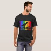 T-shirt Ally Saurus, Chemise Rainbow Pride, Fierté (Devant entier)