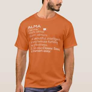 T-shirt Alma Nom Alma Définition Alma Femme Nom Alma Me
