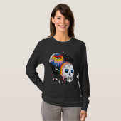 T-shirt Almost Dead Weird Bizarre Skull Rainbow (Devant entier)
