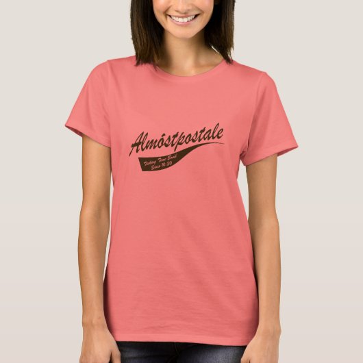 T-shirt Almostpostale - Presque Postal Ladies Ringer (Devant)