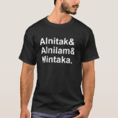 T-shirt Alnitak Alnilam Mintaka | 3 Étoiles de la ceinture (Devant)