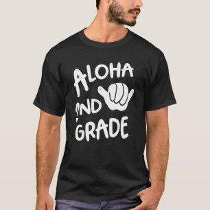 T-shirt Aloha 2e année Retour à l'école Hawaii Shaka Cool 