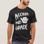 T-shirt Aloha 2e année Retour à l'école Hawaii Shaka Cool  (Devant)