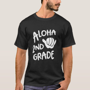 T-shirt Aloha 2e année Retour à l'école Hawaii Shaka Cool