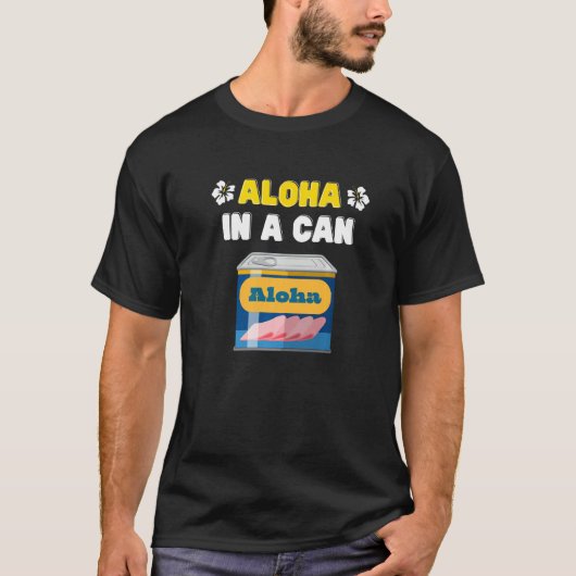 T-shirt Aloha Amusant Dans Une Poubelle Viande Hawaïenne P (Devant)