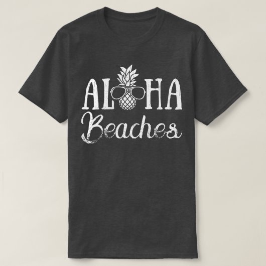 T-shirt Aloha Beach Pineapple Hawaii (Design devant)