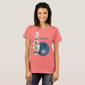 T-shirt Aloha Bowling Design (Devant entier)