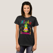 T-shirt Aloha C'est mon 4e anniversaire Hawaii 4 ans fille (Devant entier)