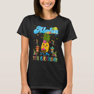 T-shirt Aloha C'Est Mon 9e Anniversaire 9 Anniversaires Fi