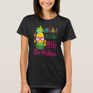 T-shirt Aloha C'est mon 9e anniversaire Hawaii Girls Lunet
