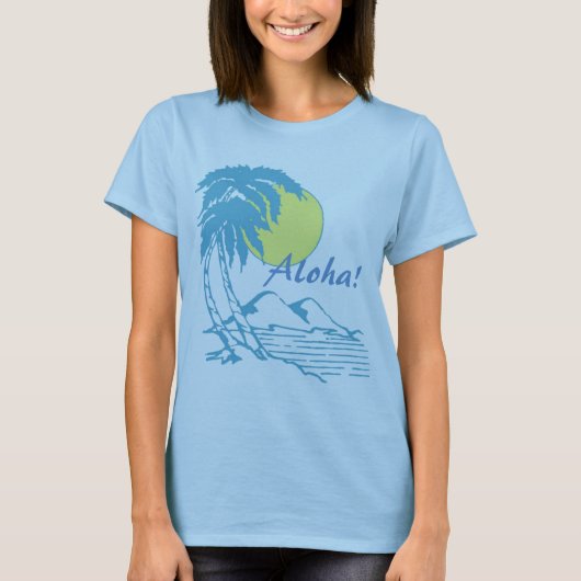T-shirt Aloha conception hawaïenne tropicale (Devant)