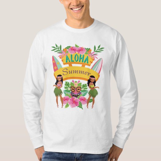 T-shirt Aloha danseurs hawaïens de danse polynésienne de (Devant)