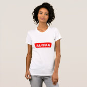 T-shirt Aloha en rouge (Devant entier)