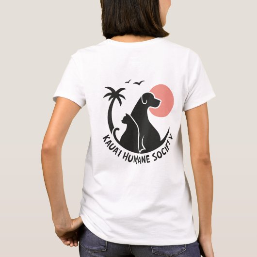 T-shirt Aloha for Animals Women's Basic Tee (Dos)