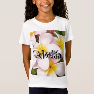 T-Shirt Aloha Frangipani Hawaii Blossoms Plumerias