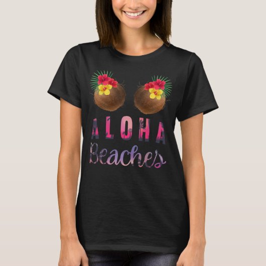 T-shirt Aloha Funny Hawaii Funny Coconuts (Devant)