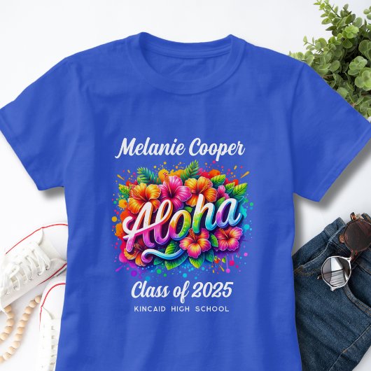 T-shirt Aloha Graduation Luau Tropical 