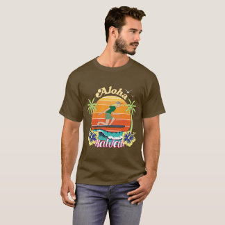 T-shirt Aloha hawaïen avec fleurs d'hibiscus
