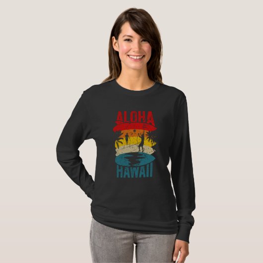T-shirt Aloha Hawaii Family Trip 2023 Surfing Tourism Meme (Devant entier)