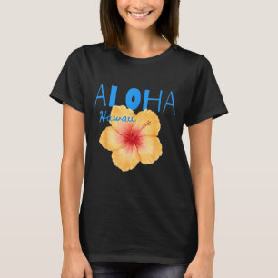 T-shirt Aloha hawaii fleur tropicale plage vacances d'été
