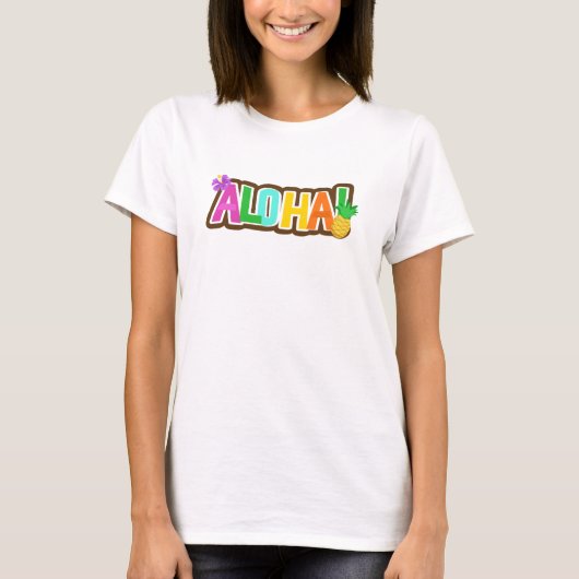 T-shirt Aloha Hawaii Hawaii Île Hawaiian Surf Tropical (Devant)