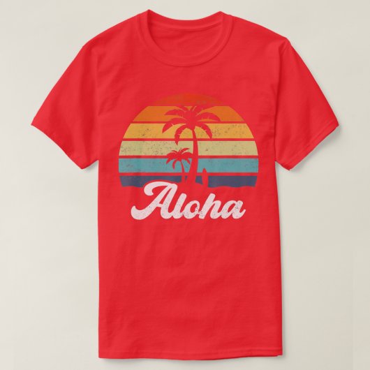 T-shirt Aloha Hawaii Hawaii Island Shirt Palm Beach Surf (Design devant)
