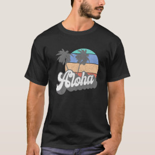 T-shirt Aloha Hawaii Hawaii vintage 70's Beach Surfing R