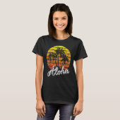 T-shirt Aloha Hawaii Hawaiian Beach Summer Vacation Sunset (Devant entier)