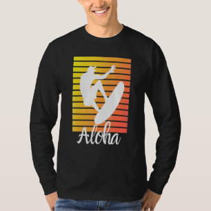T-shirt Aloha Hawaii Hawaiian Island Palm Beach Surf board
