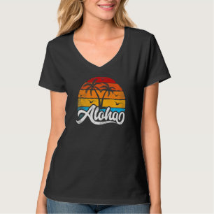 T-shirt Aloha Hawaii Hawaiian Island Palm Beach Surf board