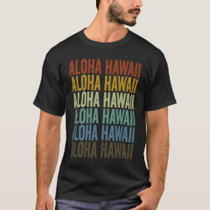 T-shirt Aloha Hawaii Salsa Danseuse Hawaii Palm Tree