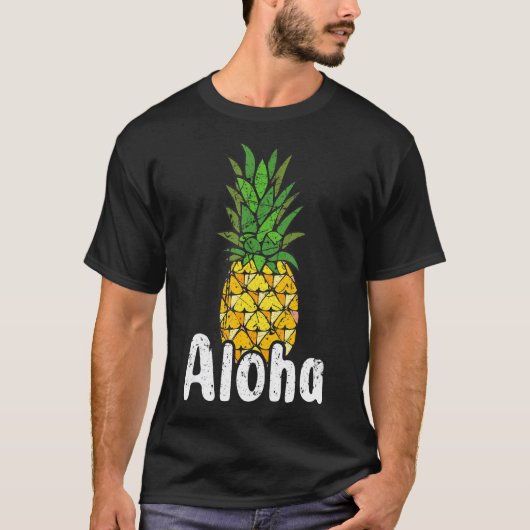T-shirt Aloha Hawaii Surf Retro Sunset 27 (Devant)