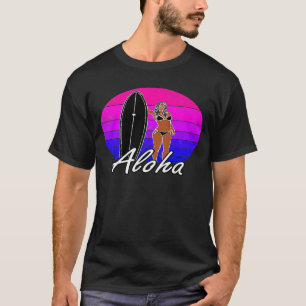 T-shirt Aloha Hawaii Surfer Surf Vêtements Hommes Femmes A